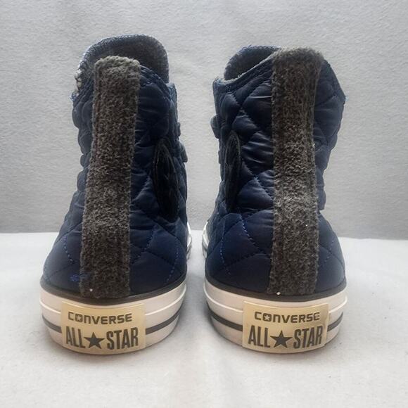 Converse All Star Chuck Taylor Blue Quilted Lined Unisex Women's 9 Men's 7 - Picture 5 of 8